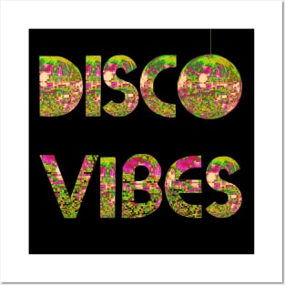 Colorful Disco Vibes Posters and Art